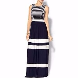 Pim + Larkin color block striped maxi dress